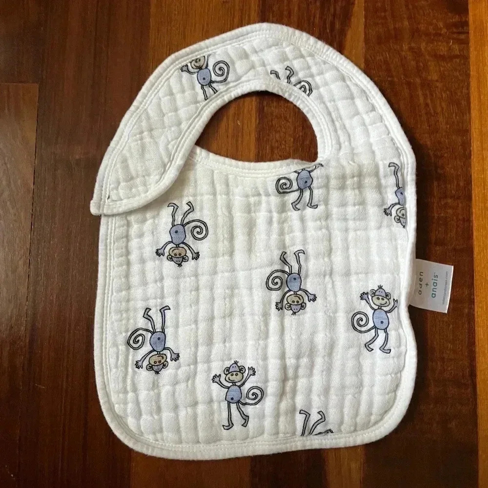 aden + anais cotton muslim snap bibs 3 pack - Picture 2 of 5